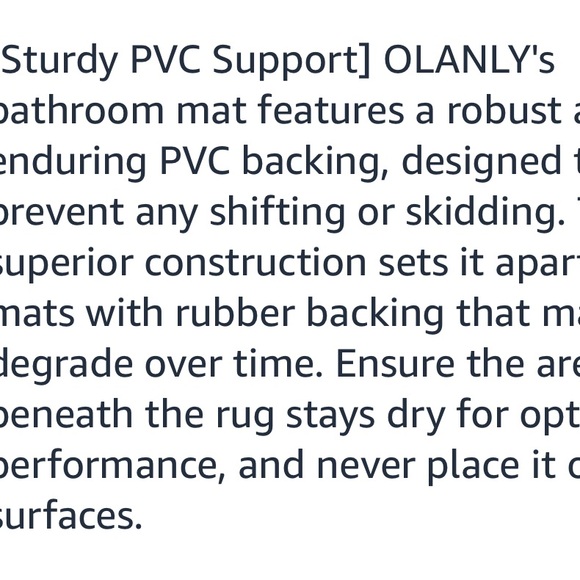 Memory foam black bath mat - Picture 5 of 6